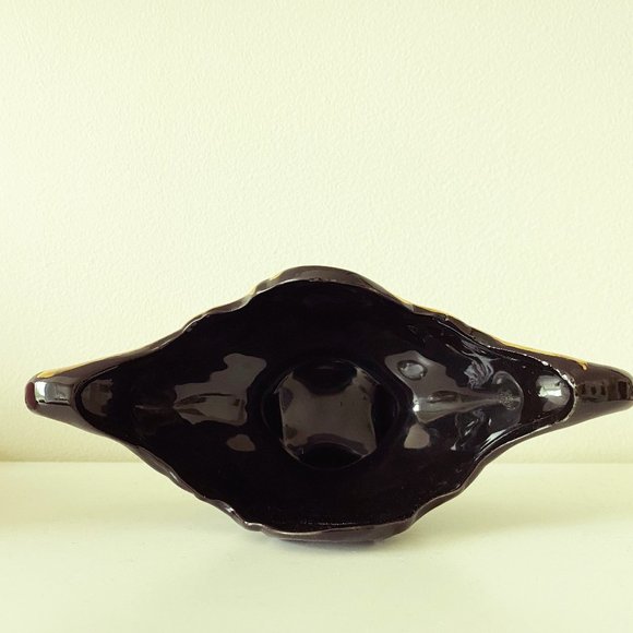 Porcelain Decorative Black Bowl Trinket Tray - Picture 5 of 6